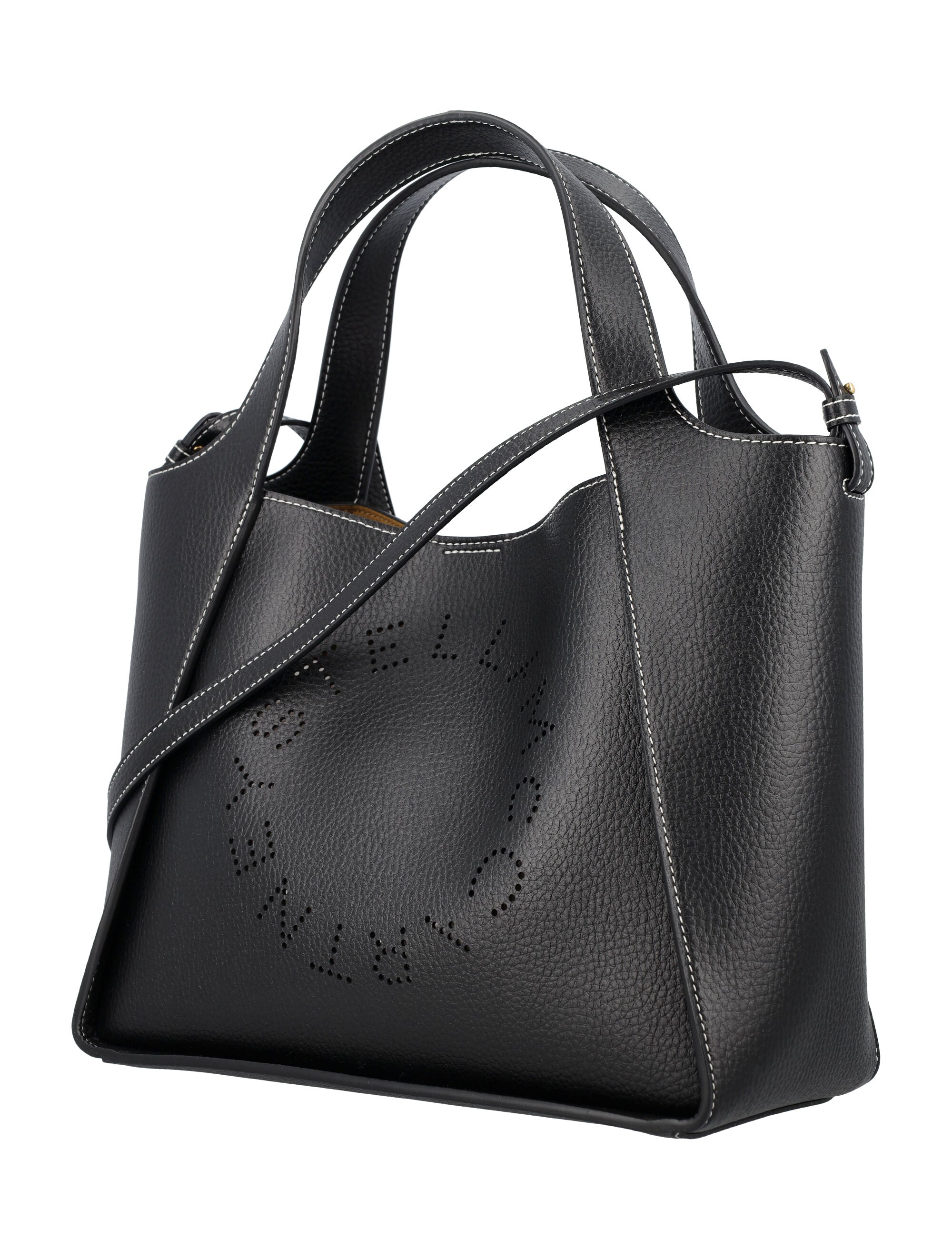 STELLA MCCARTNEY Logo Crossbody Bag with Double Handle