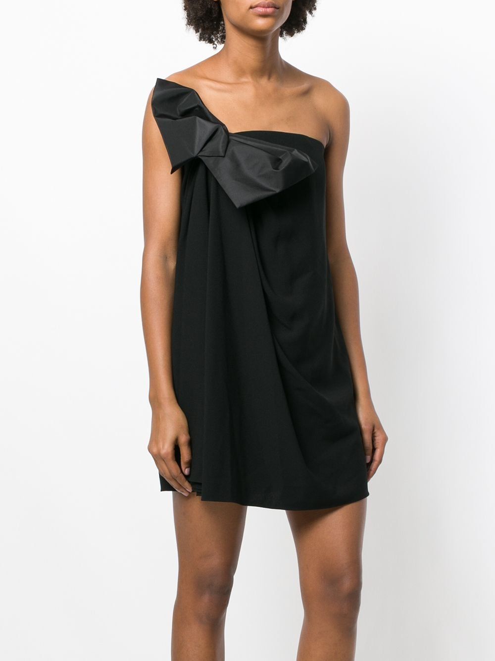 SAINT LAURENT Chic Mini Dress with Bow Detail