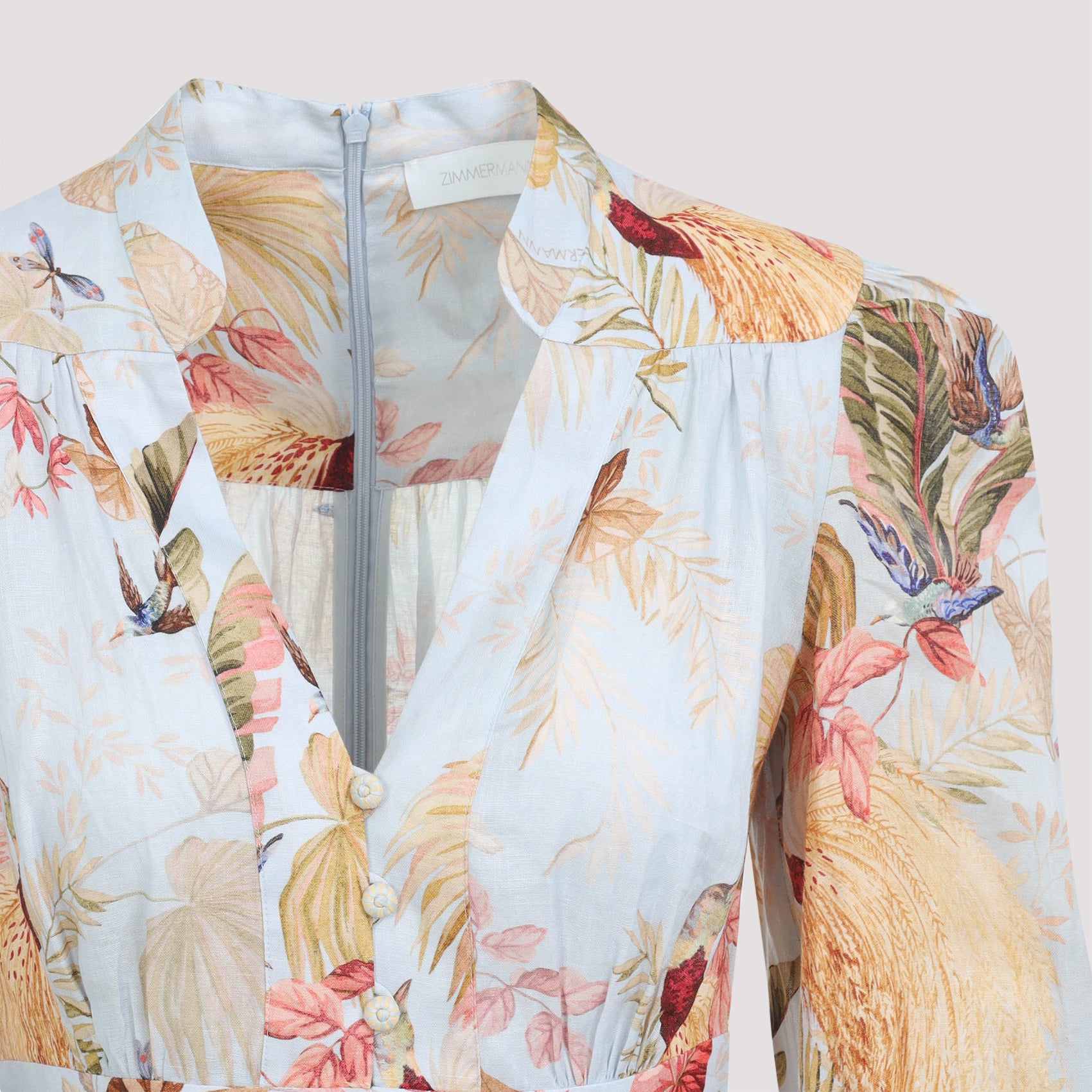 ZIMMERMANN Women's Ascension Plunge Mini Dress