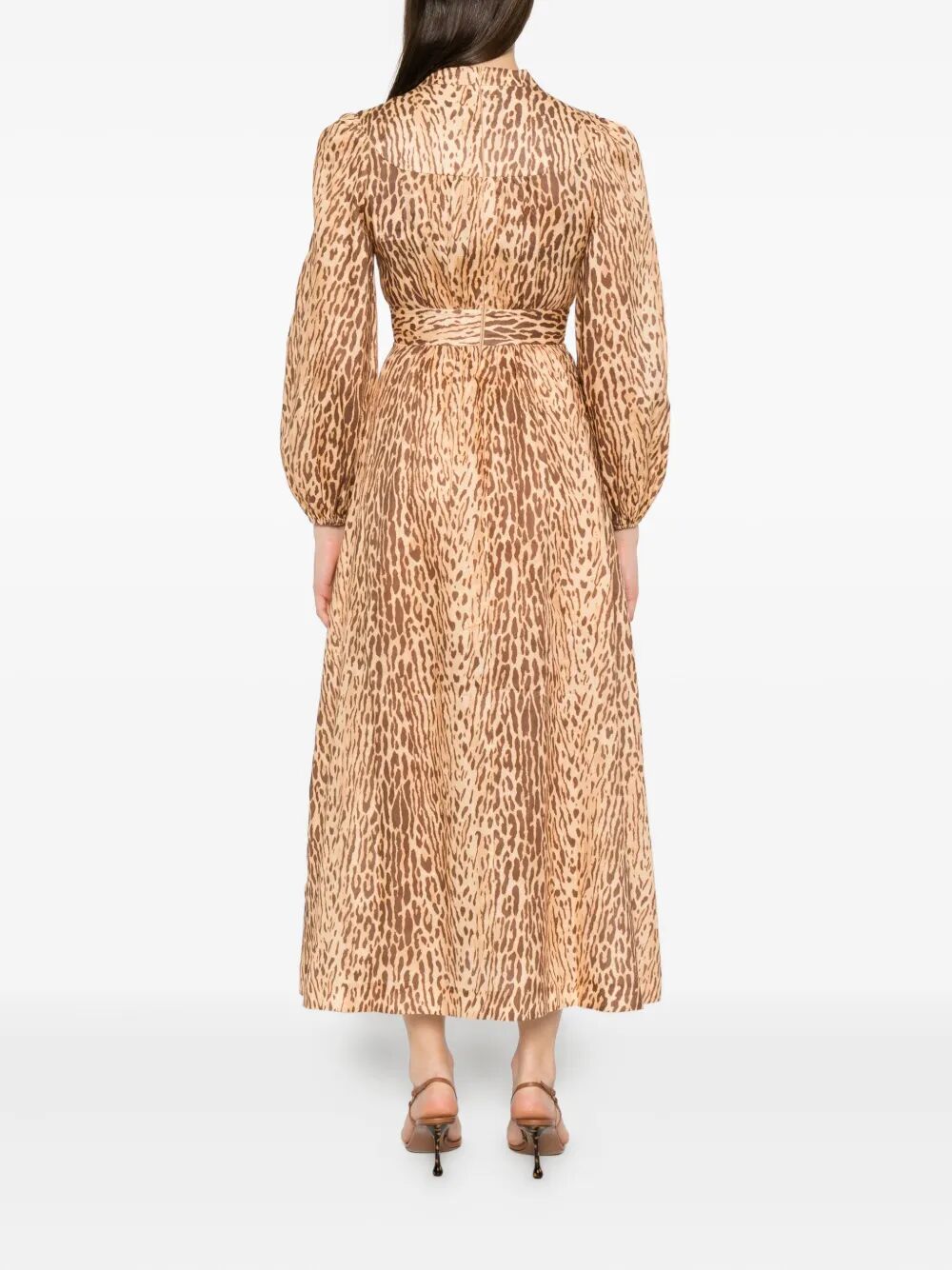 ZIMMERMANN Cascadian Plunge Midi Dress for Women