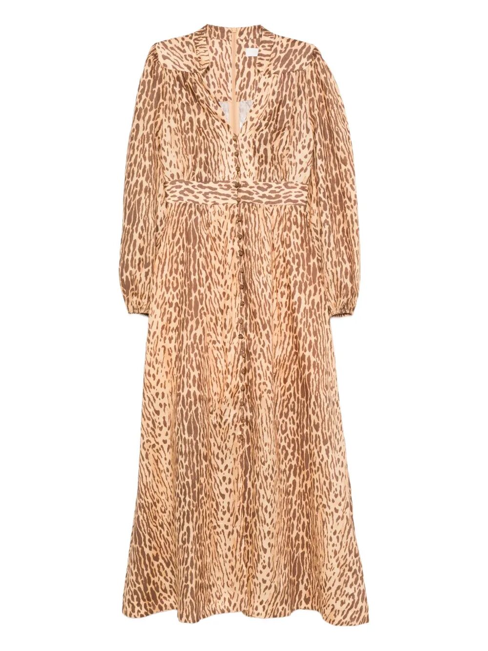 ZIMMERMANN Cascadian Plunge Midi Dress for Women