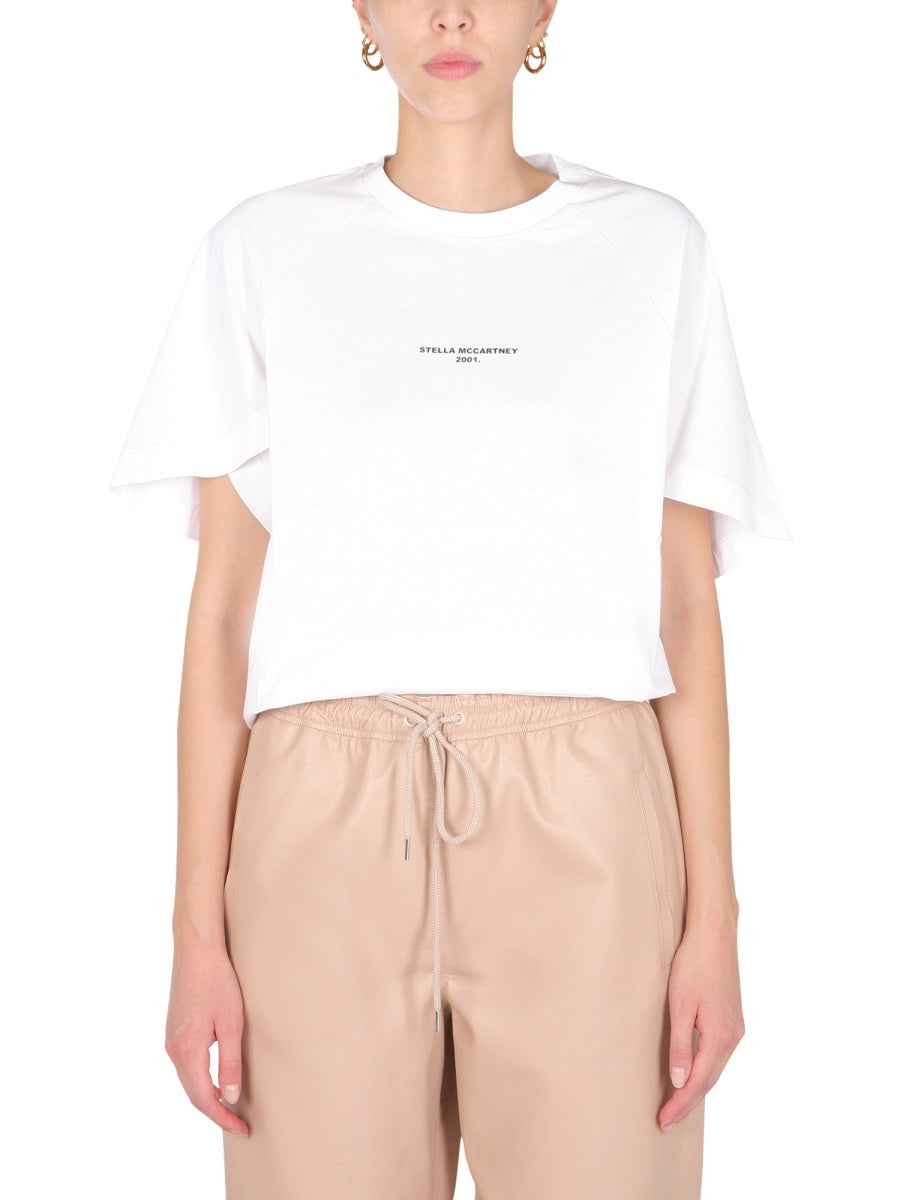 STELLA McCARTNEY Logo Crew Neck T-Shirt for Women