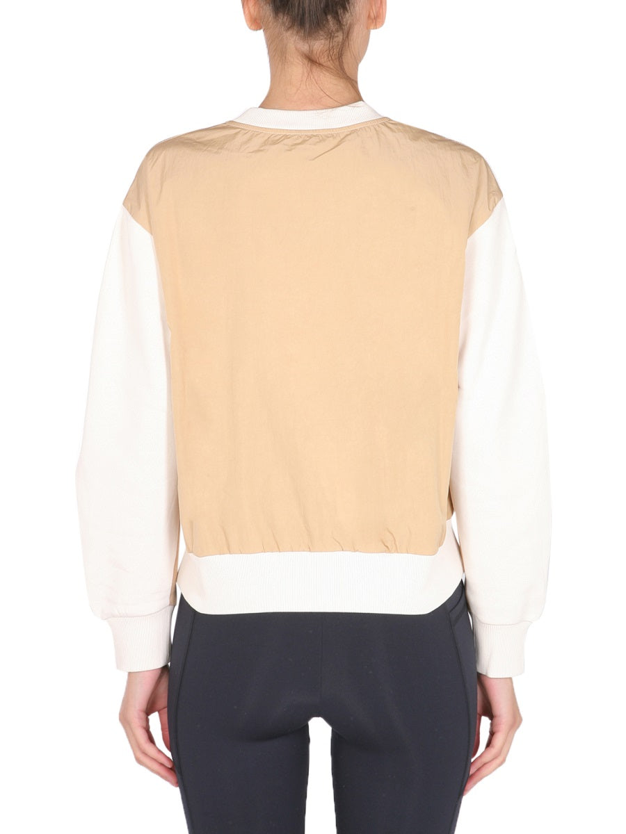 STELLA McCARTNEY Logo Flocked Crew Neck Sweatshirt for Women