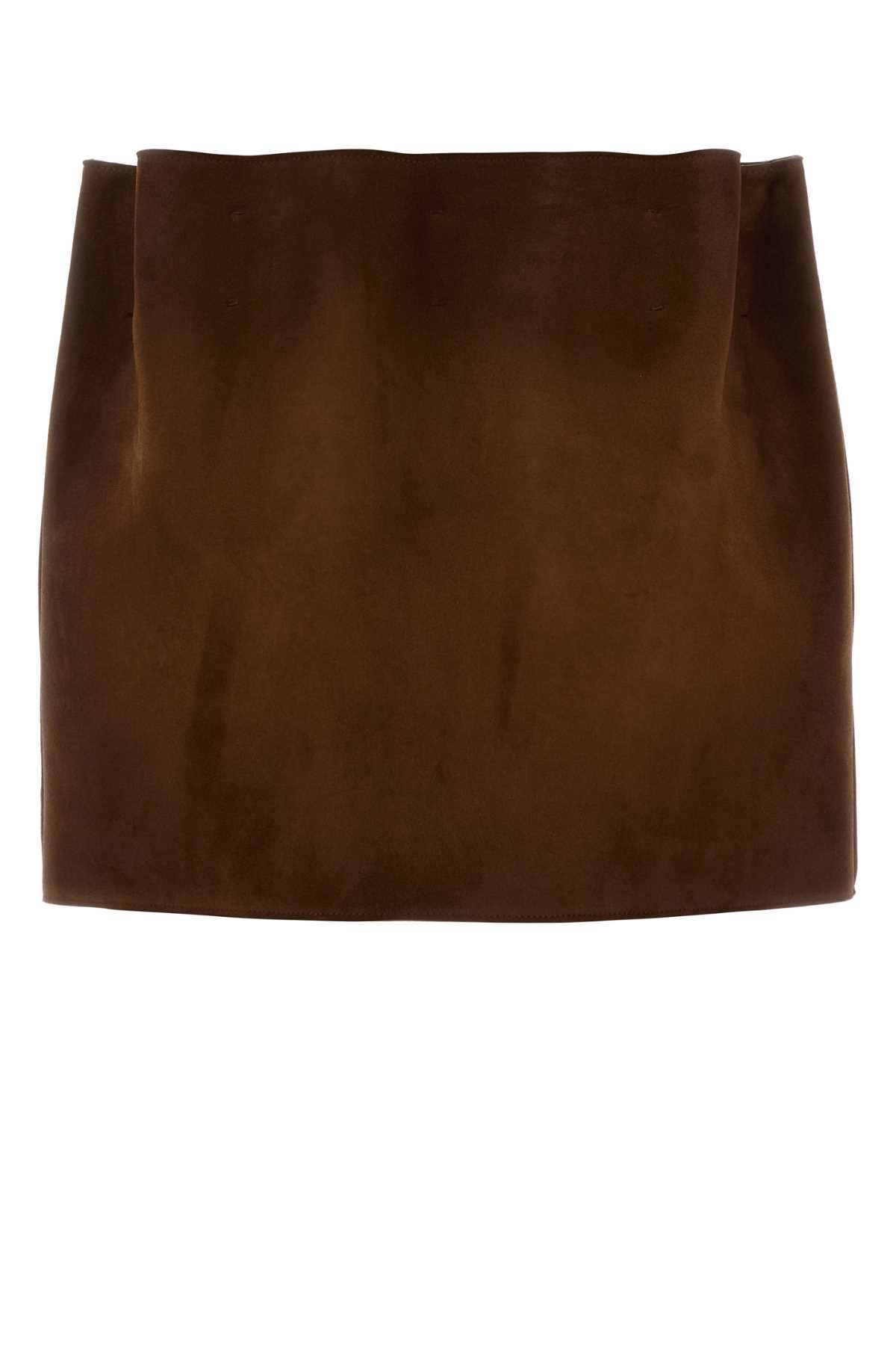PRADA Chic Suede Mini Skirt for Women