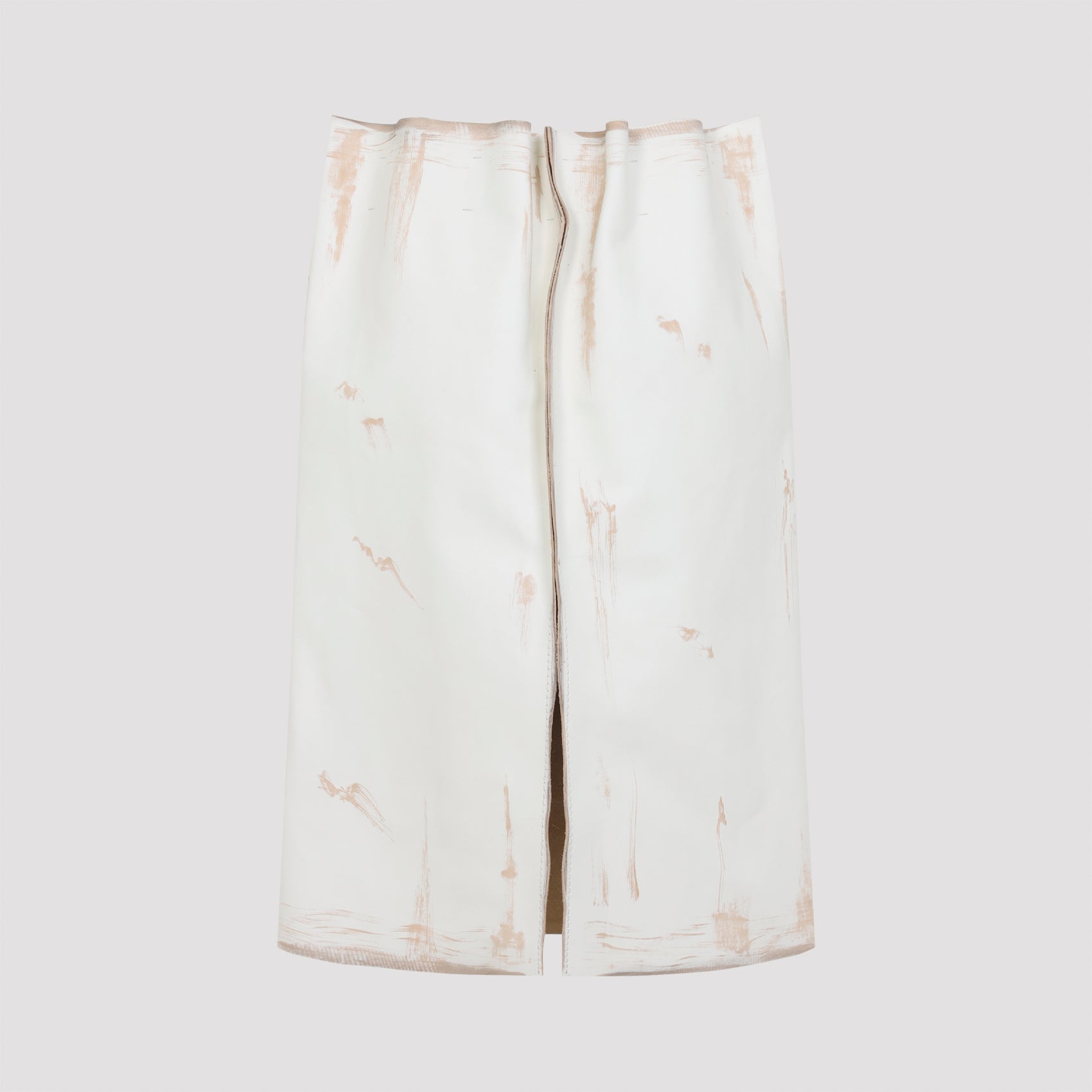 PRADA Leather Mini Skirt for Women - FW25 Collection