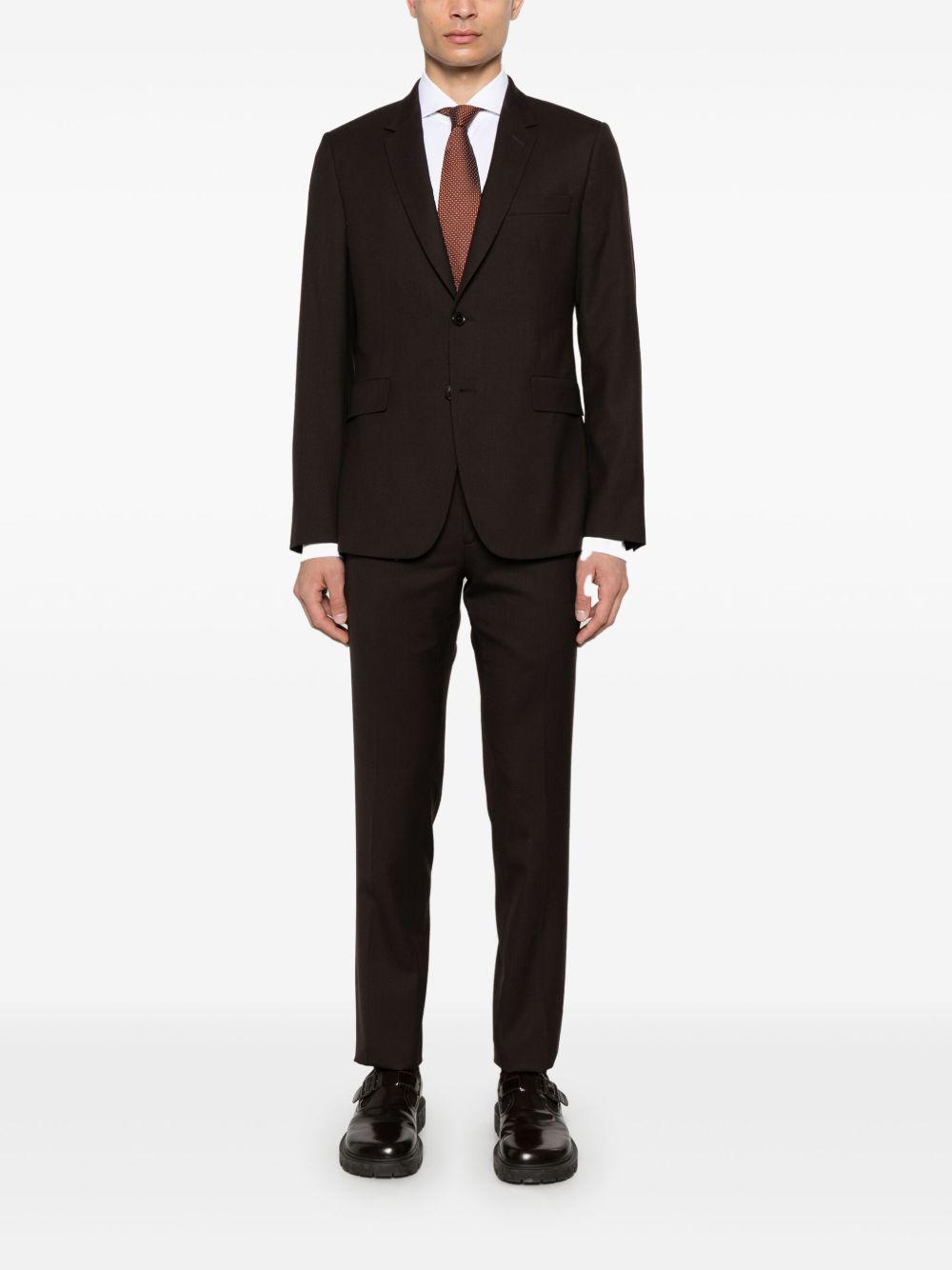 XACUS Men's Stretch Twill Shirt with Spread Collar