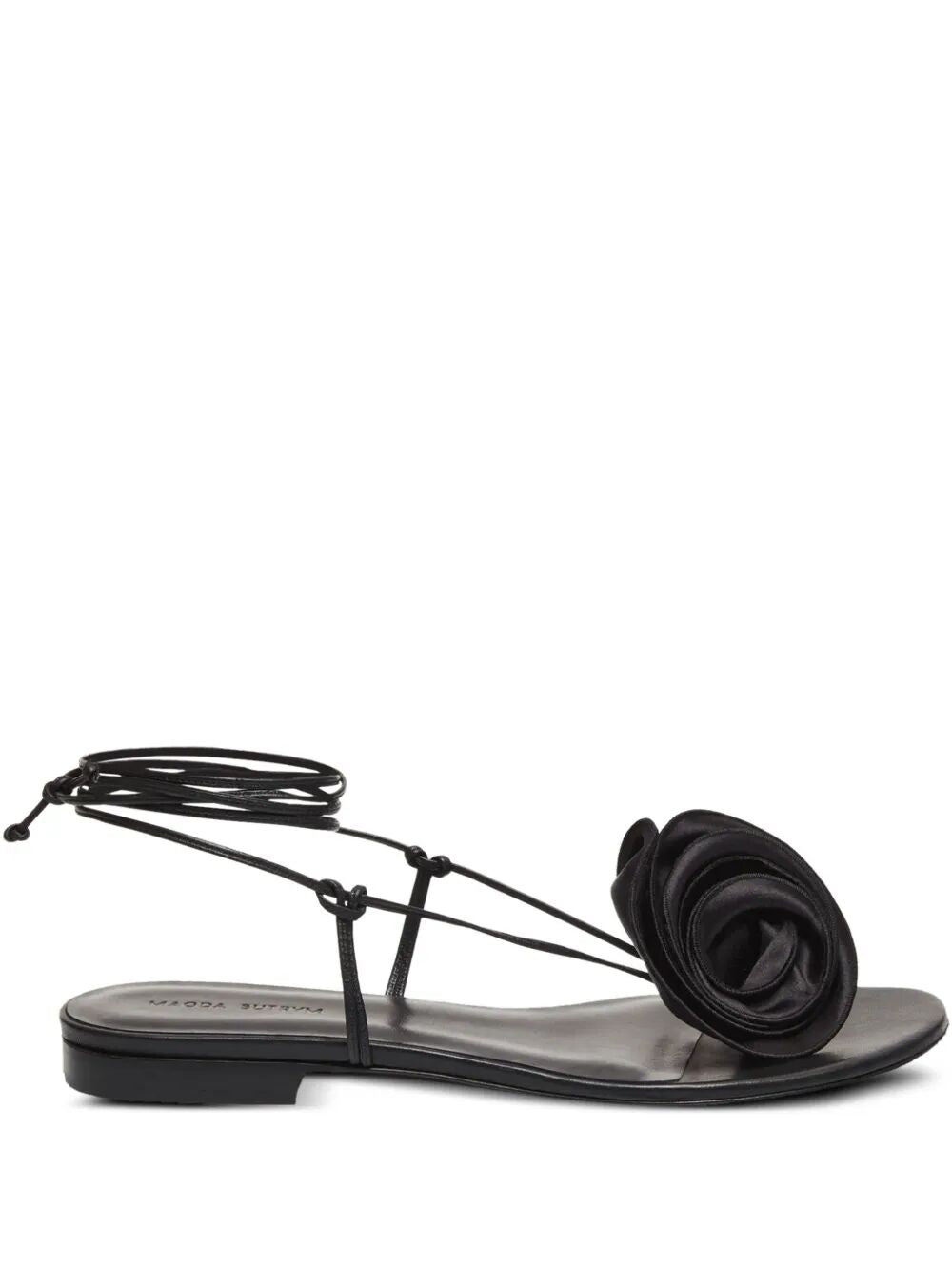MAGDA BUTRYM Wrap Around Flat Flower Sandals