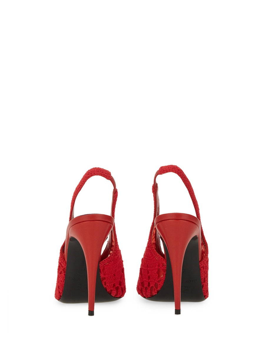 MAGDA BUTRYM Crochet Slingback Pumps for Women