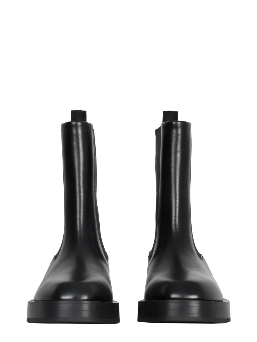 GIVENCHY Stylish Chelsea Boots with Silver Finish Logo