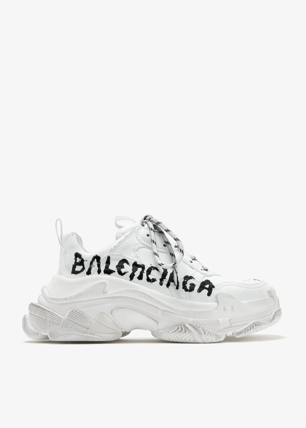 BALENCIAGA Triple S Paint Logo Sneaker for Women