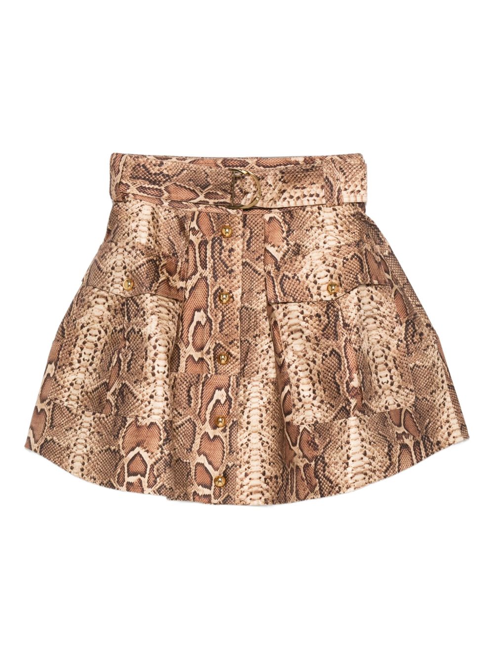ZIMMERMANN Silk Nylon Mini Skirt for Women - FW25 Collection