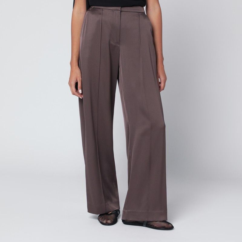 JONATHAN SIMKHAI Wide Leg Satin Trousers