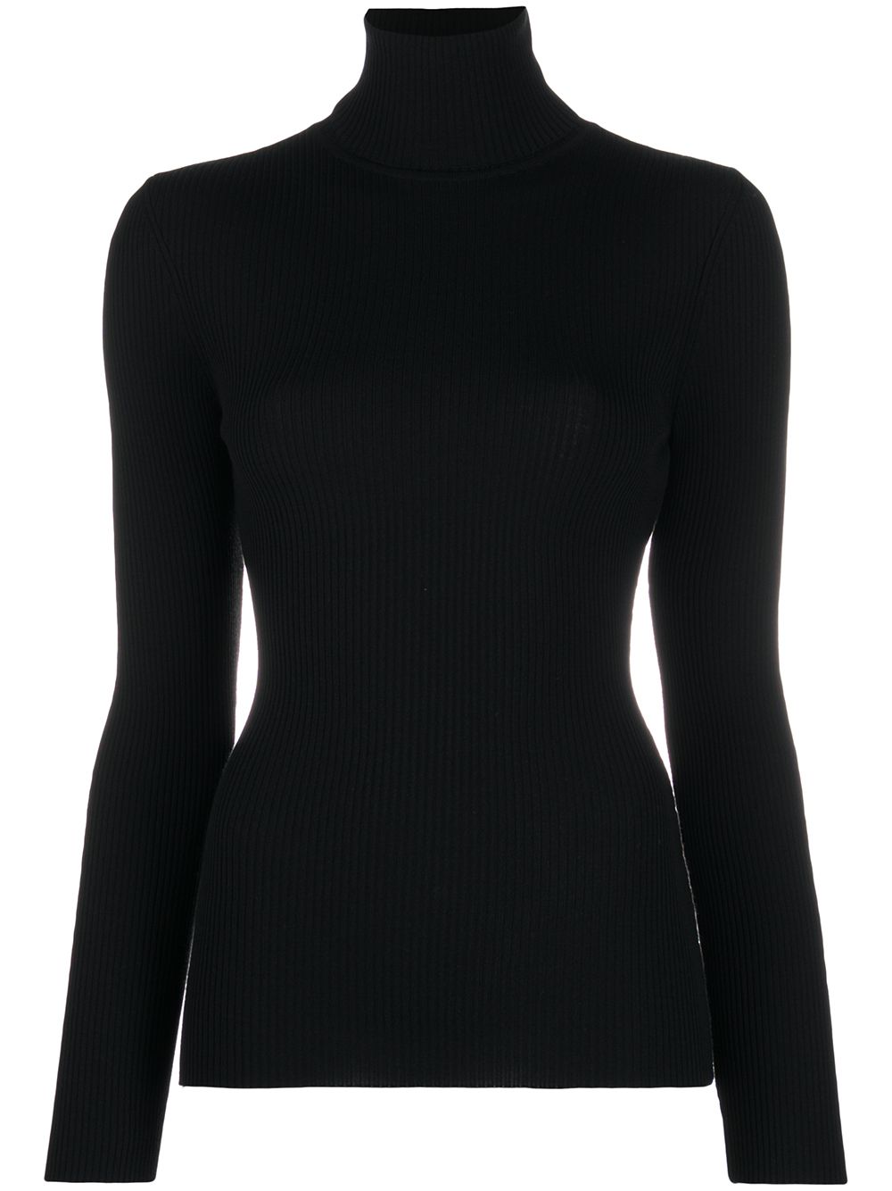 WOLFORD Fitted Wool Turtle-Neck Sweater