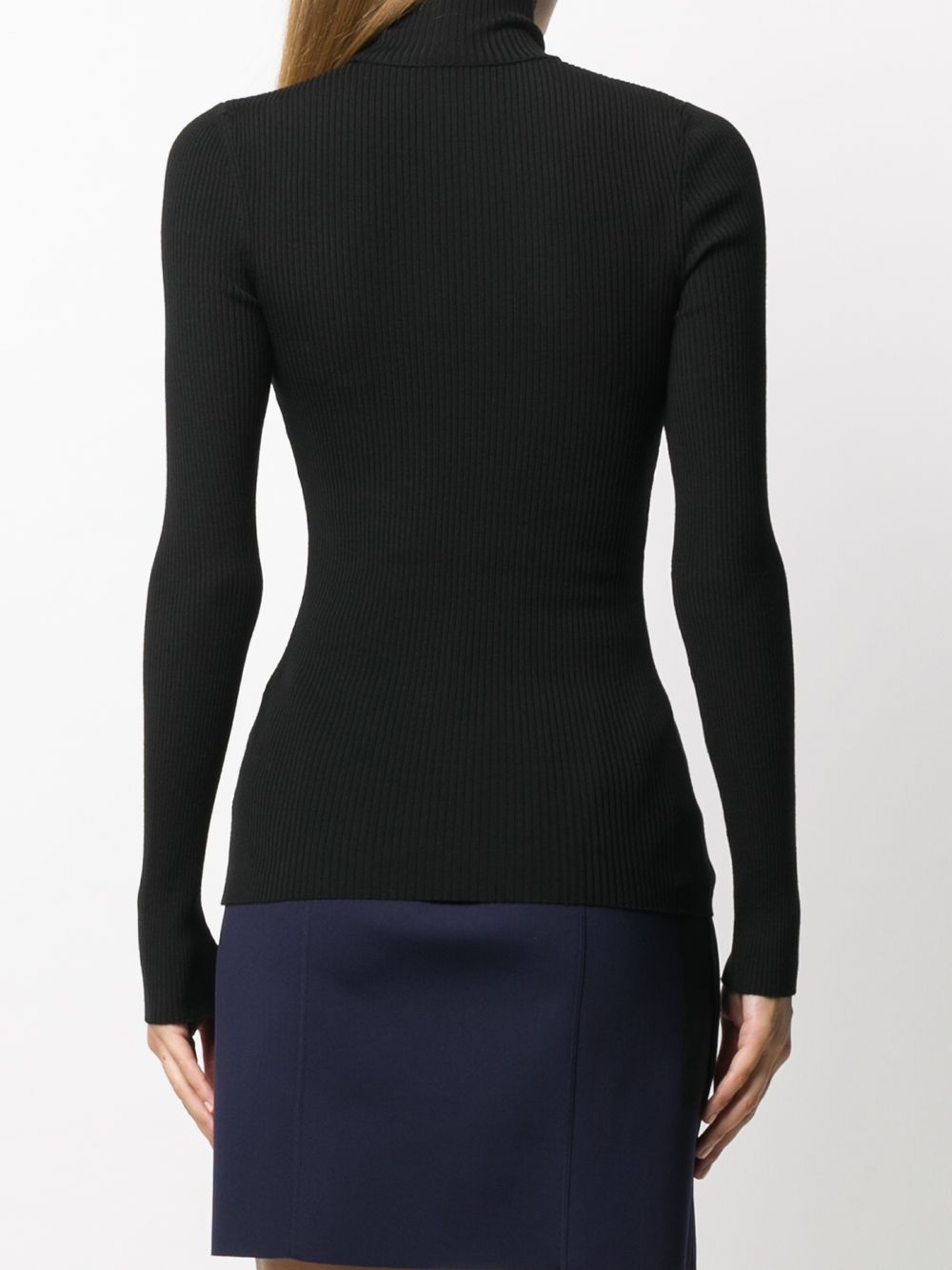 WOLFORD Fitted Wool Turtle-Neck Sweater
