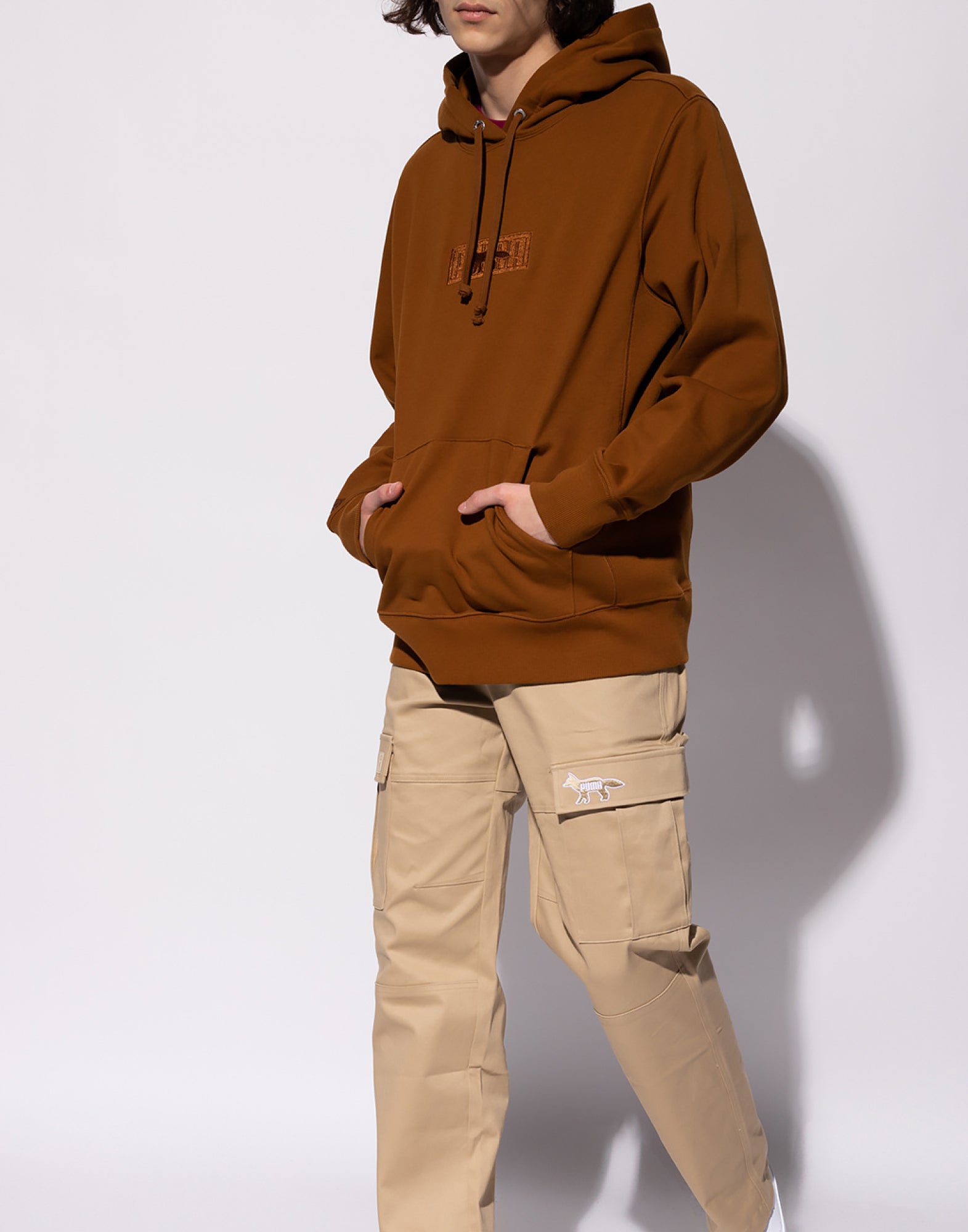 MAISON KITSUNÉ Men's Monk's Robe Logo Hoodie