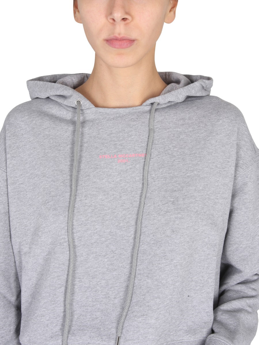 STELLA MCCARTNEY Embroidered Logo Drawstring Hoodie for Women