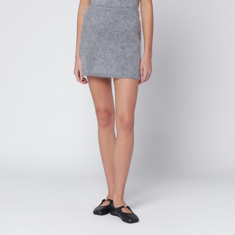 ALMADA LABEL Mini Cashmere Skirt with Elastic Waistband