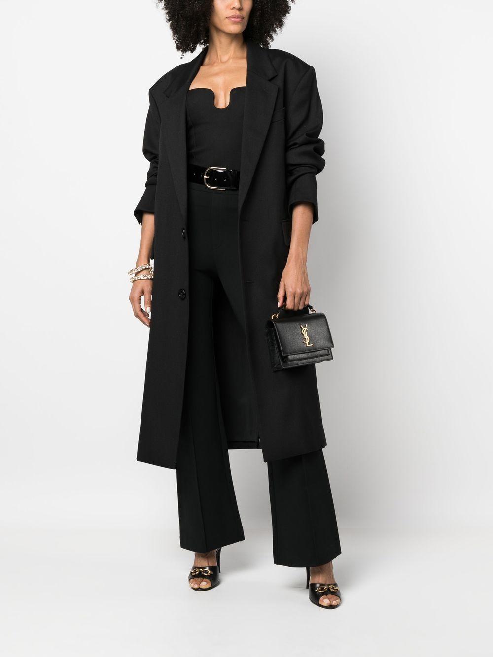 SAINT LAURENT Mini Chain Wallet with Logo Plaque