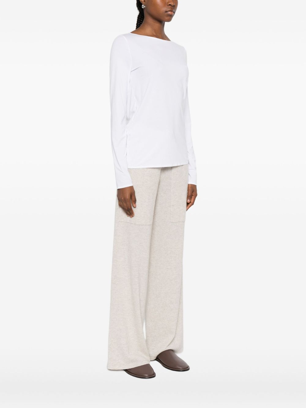 WOLFORD Women's Long Sleeve Crew Neck Top