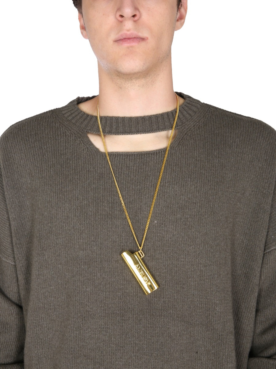 AMBUSH Oversized Fit Sweater with Cut-Out Detail