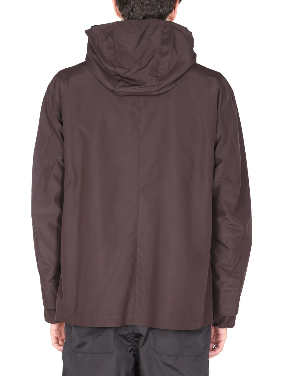 AMBUSH Slim Fit Sports Jacket with Drawstring Hood