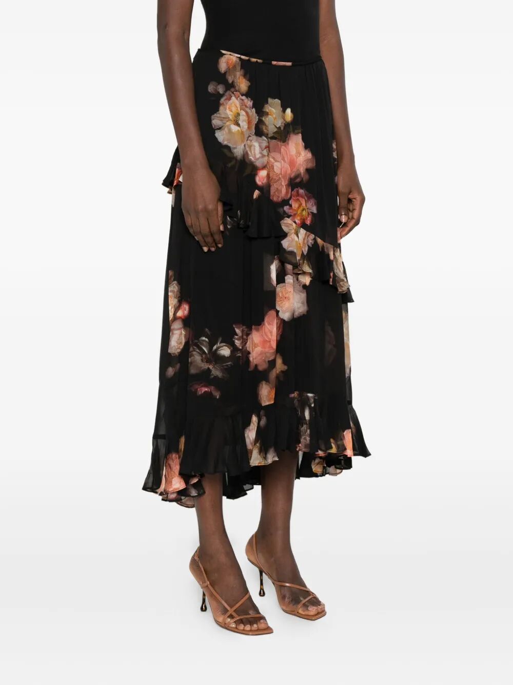 ZIMMERMANN Hypnotic Asymmetric Midi Skirt