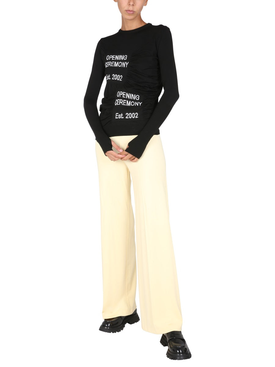 OPENING CEREMONY Crew Neck Embroidered Sweater