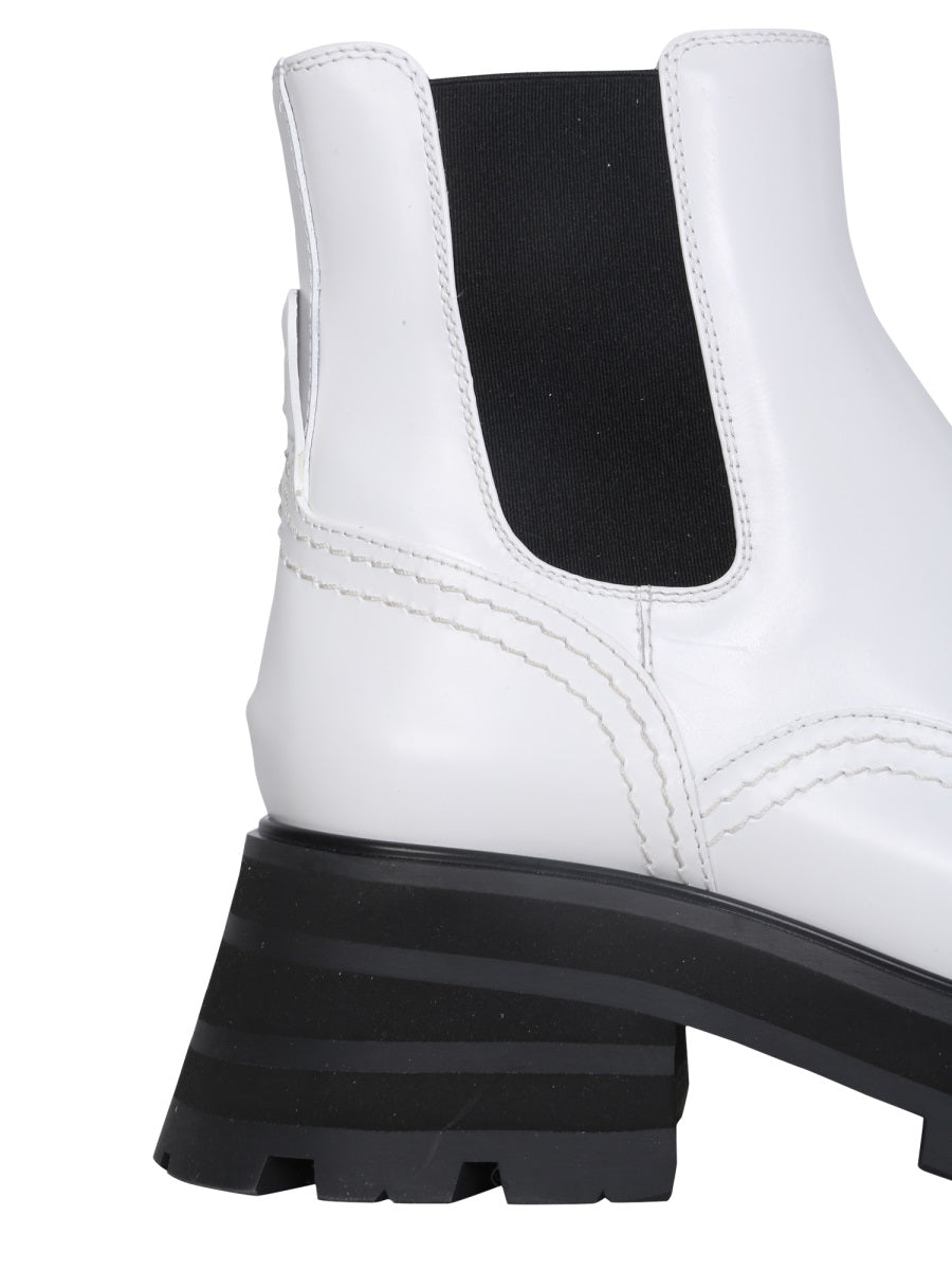 ALEXANDER McQUEEN Wander Chelsea Boots - Oversize Toothed Sole Flared Design