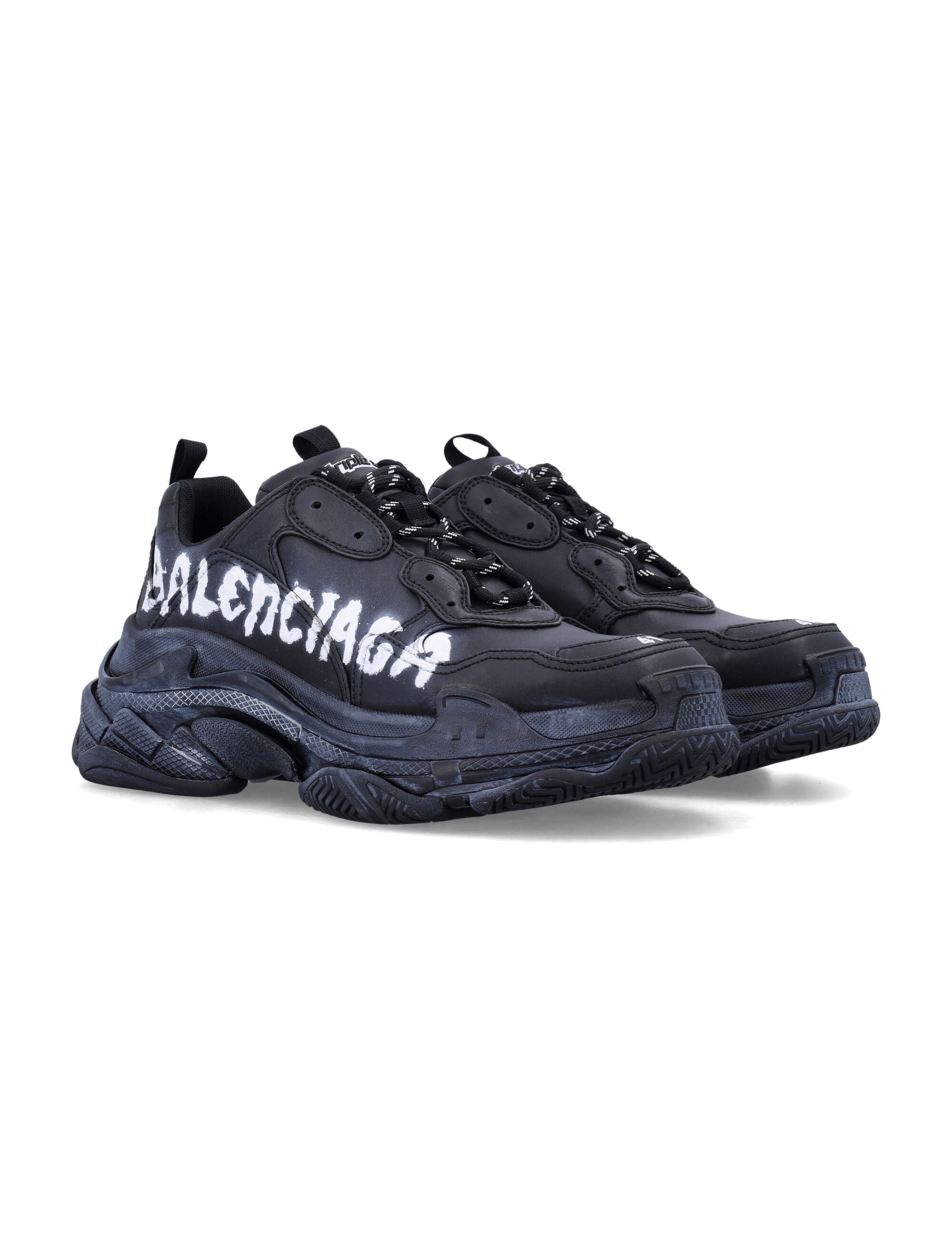 BALENCIAGA Triple S Paint Logo Sneaker (Men's Size)