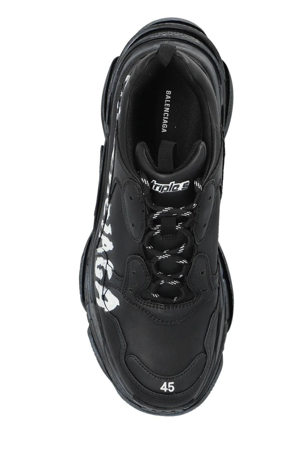 BALENCIAGA Triple S Paint Logo Sneakers