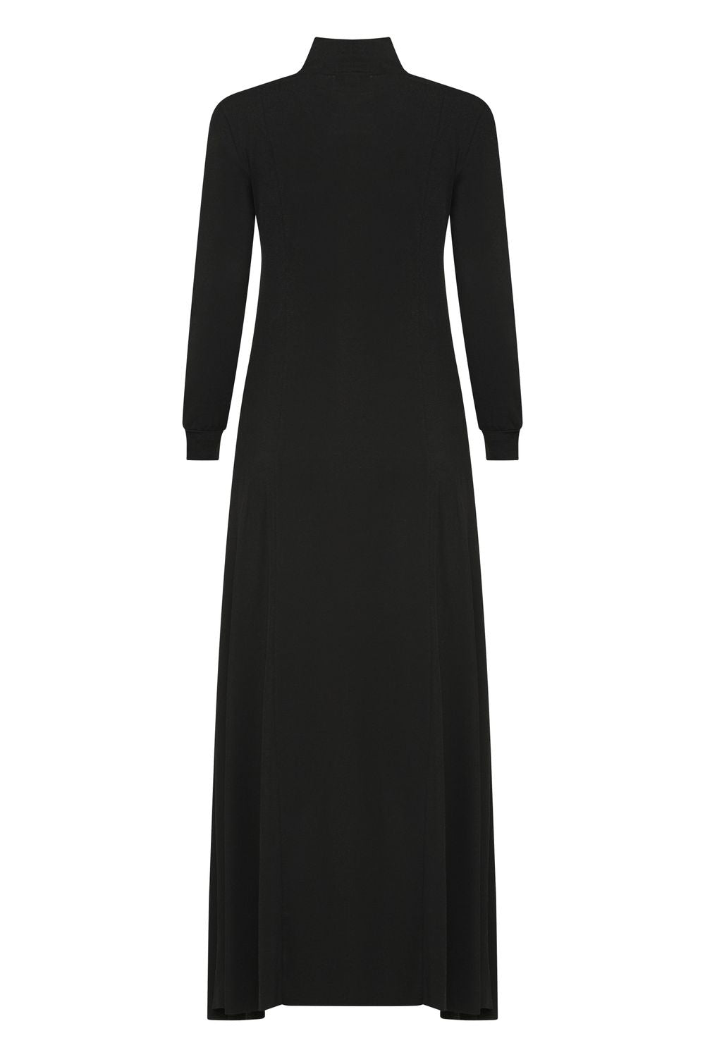 KHAITE Flared Dress with Mock Turtleneck