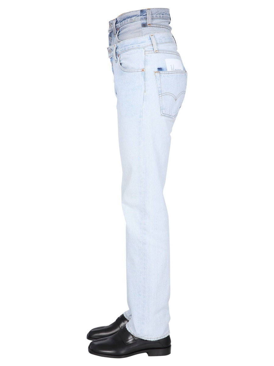 1/OFF Double Waisted Jeans - Unisex