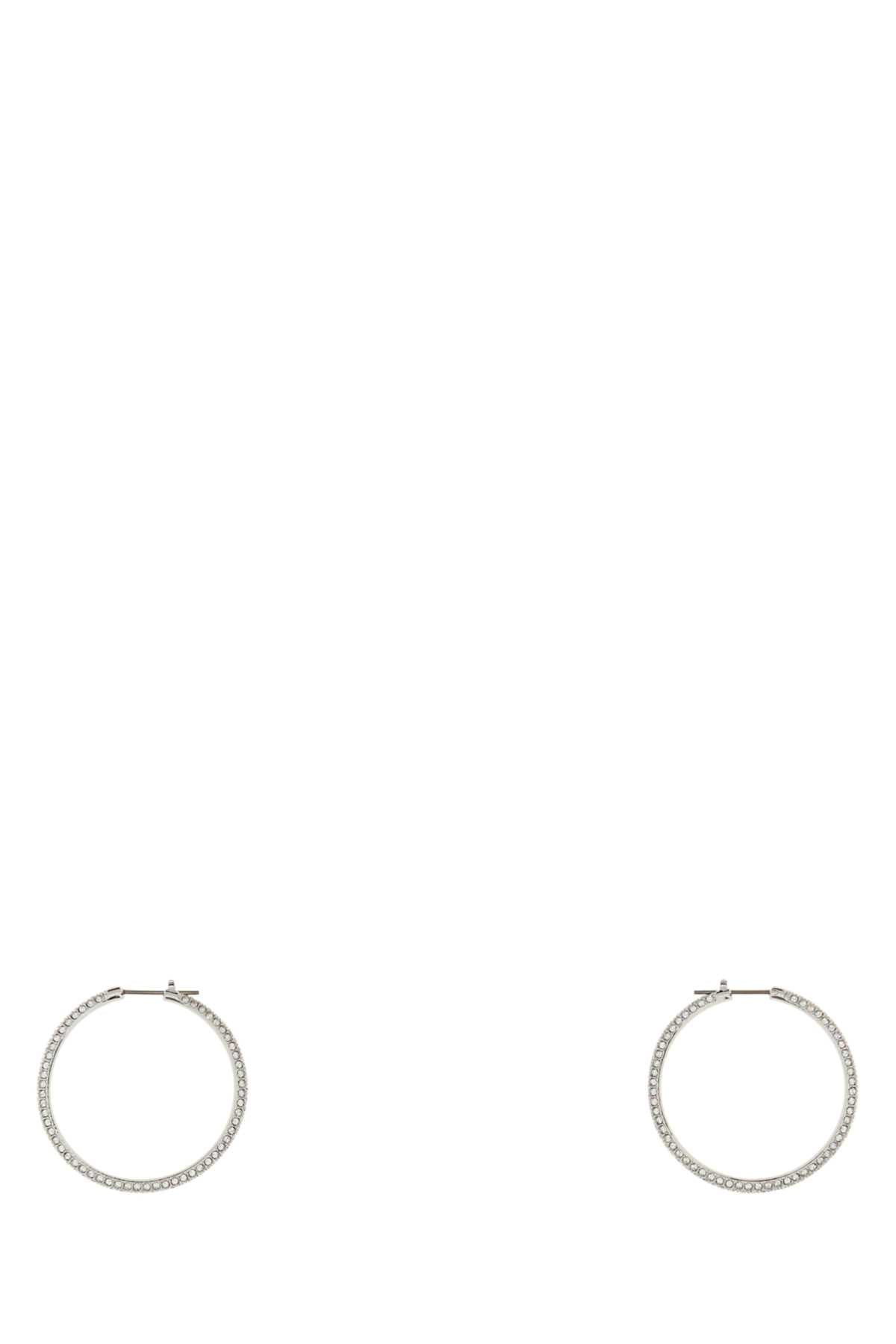 SWAROVSKI Embellished Metal Hoop Earrings
