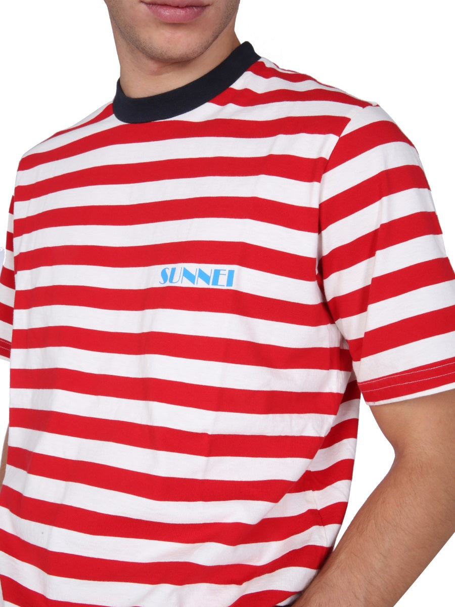 SUNNEI X ELEONORA BONUCCI Unisex Crew Neck T-Shirt with Mini Logo