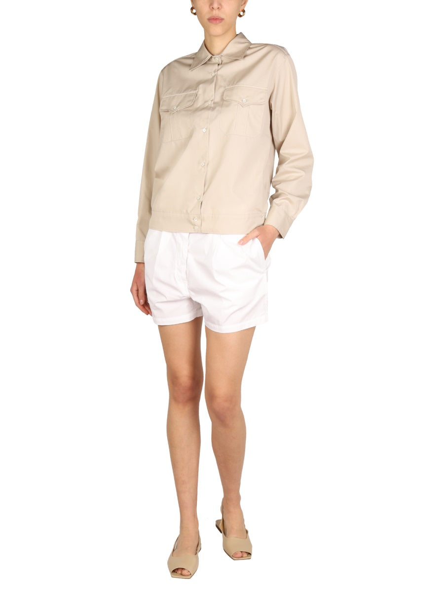 ASPESI Classic Poplin Shirt for Women - Pointed Collar