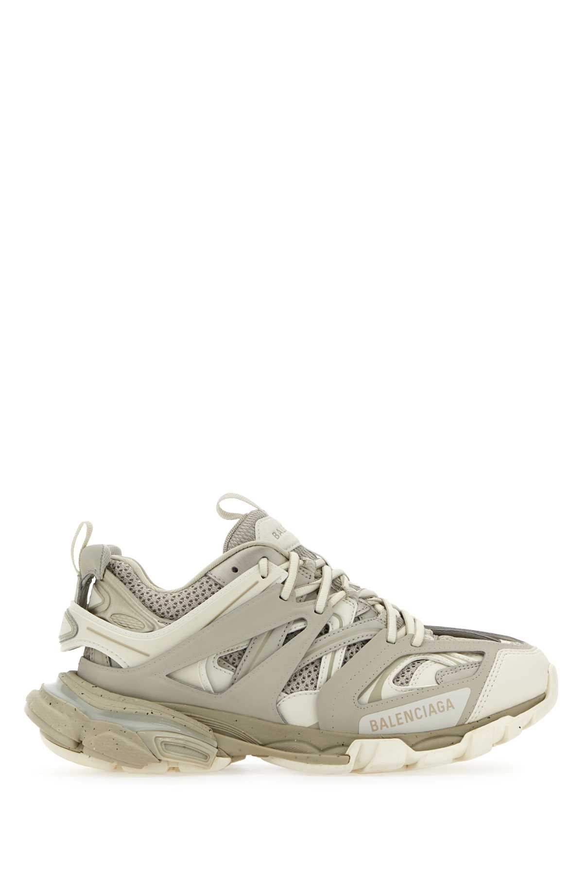 BALENCIAGA Two-Tone Synthetic Leather and Fabric Sneaker - Men's