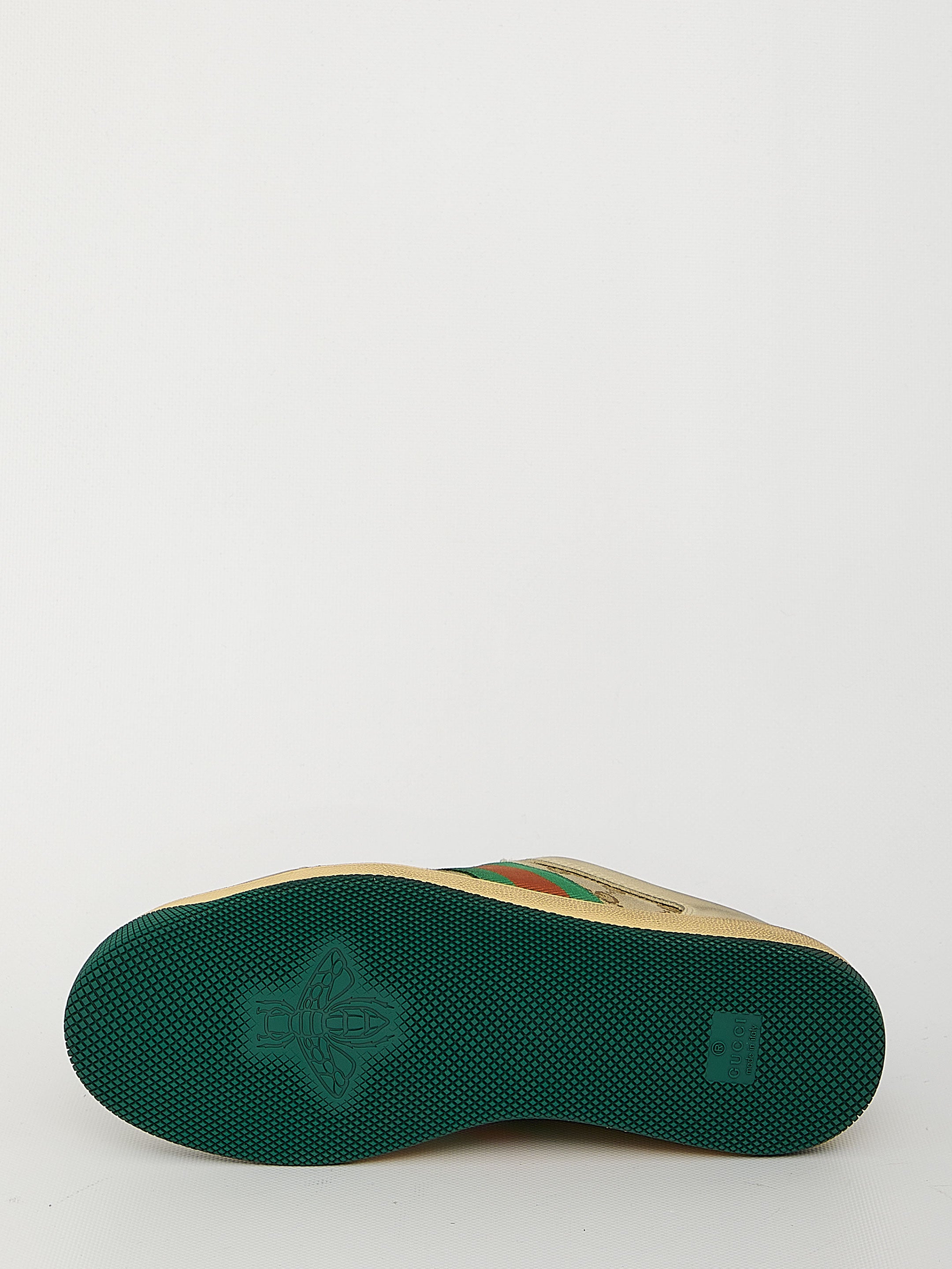 GUCCI Distressed Leather Panelled Sneakers for Men - FW25