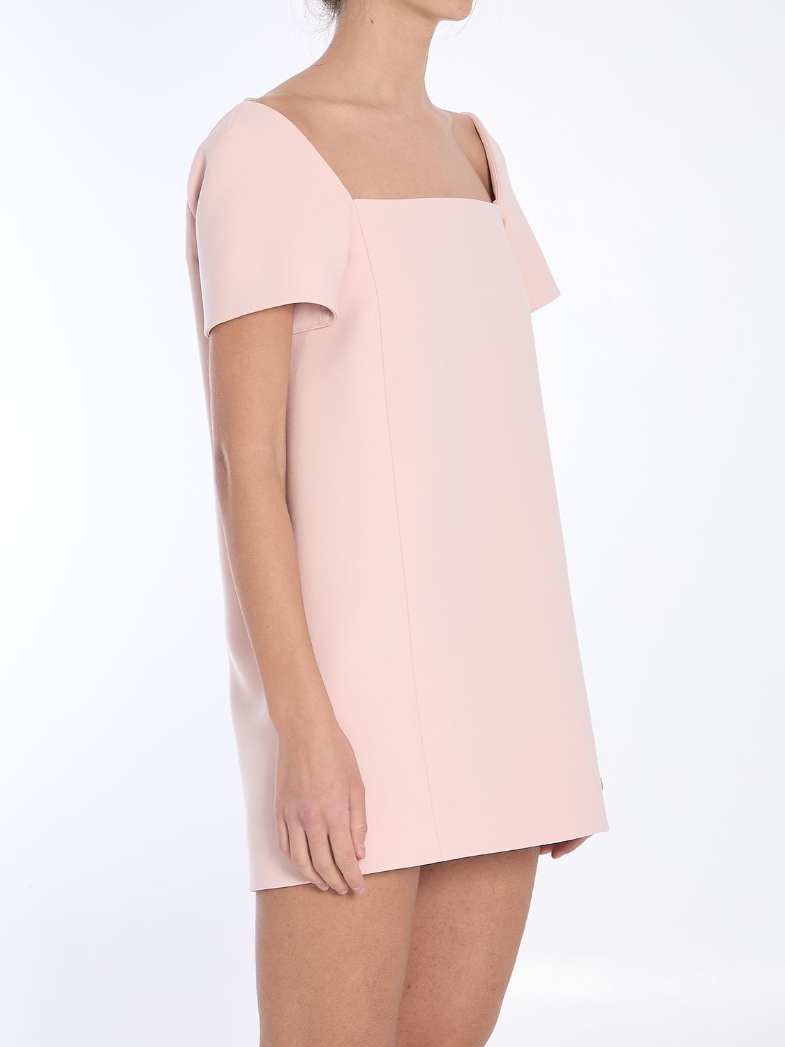 KHAITE Mini Dress with Squared Neckline