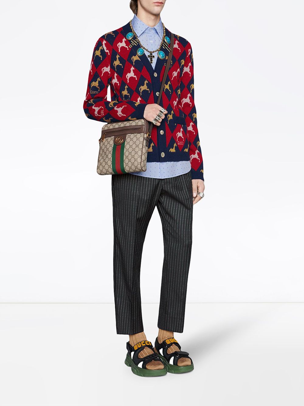 GUCCI Mini Supreme Messenger Handbag