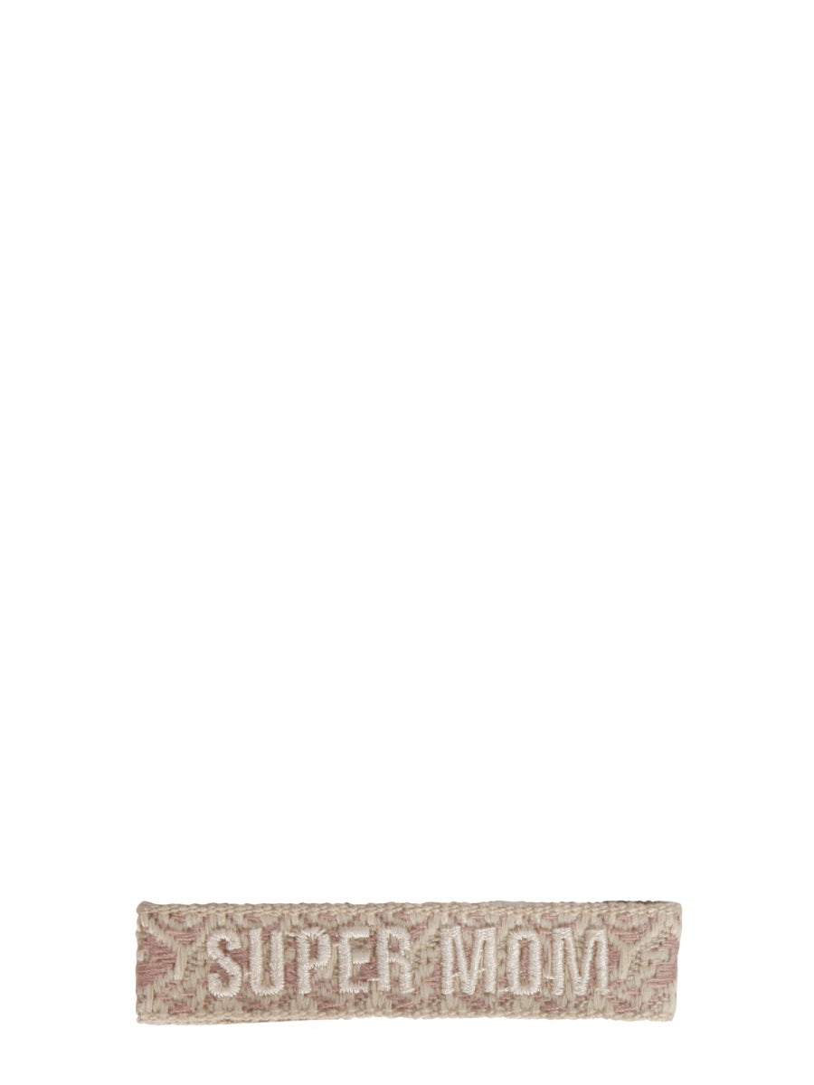 LABEL K Super Mom Braided Fabric Bracelet