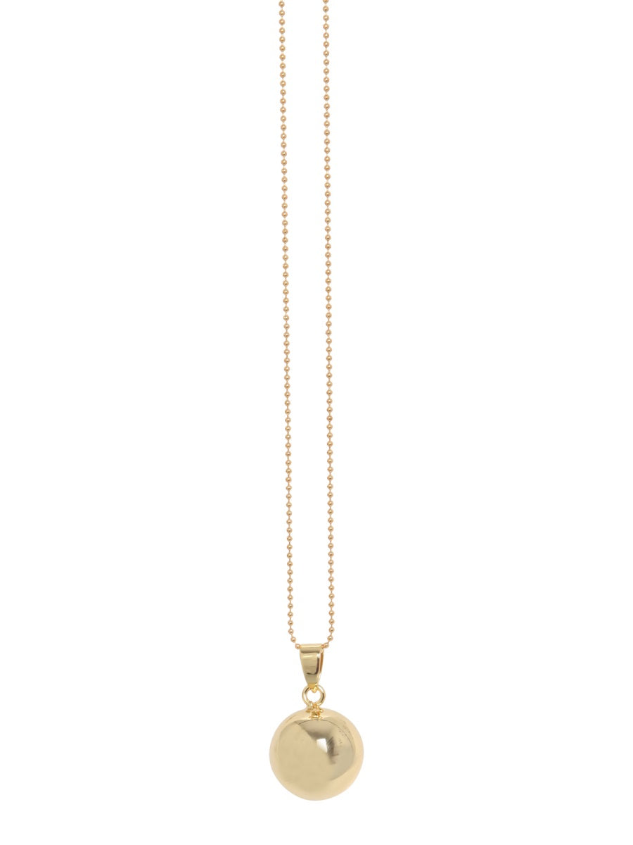 LABEL K Charming Ball Necklace with Bell