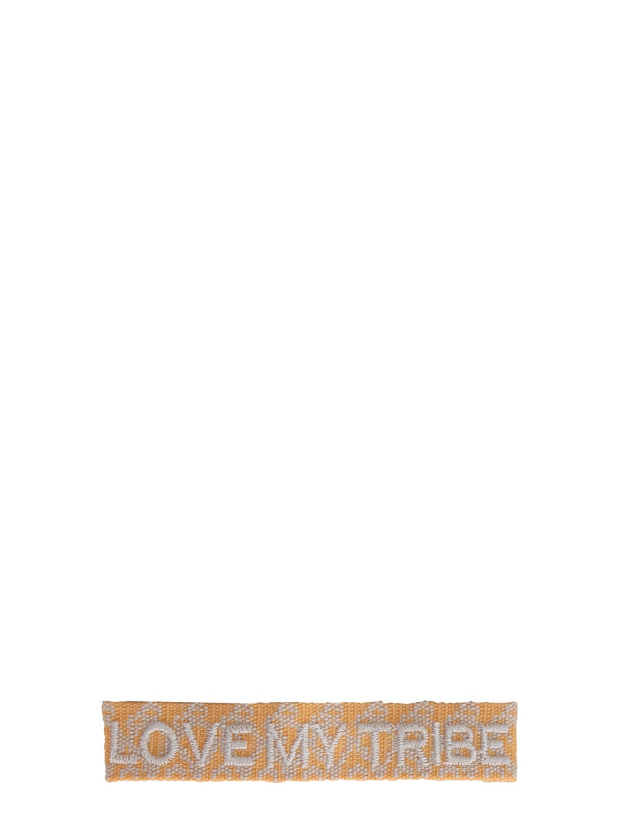 LABEL K Braided Fabric Bracelet - I Love My Tribe