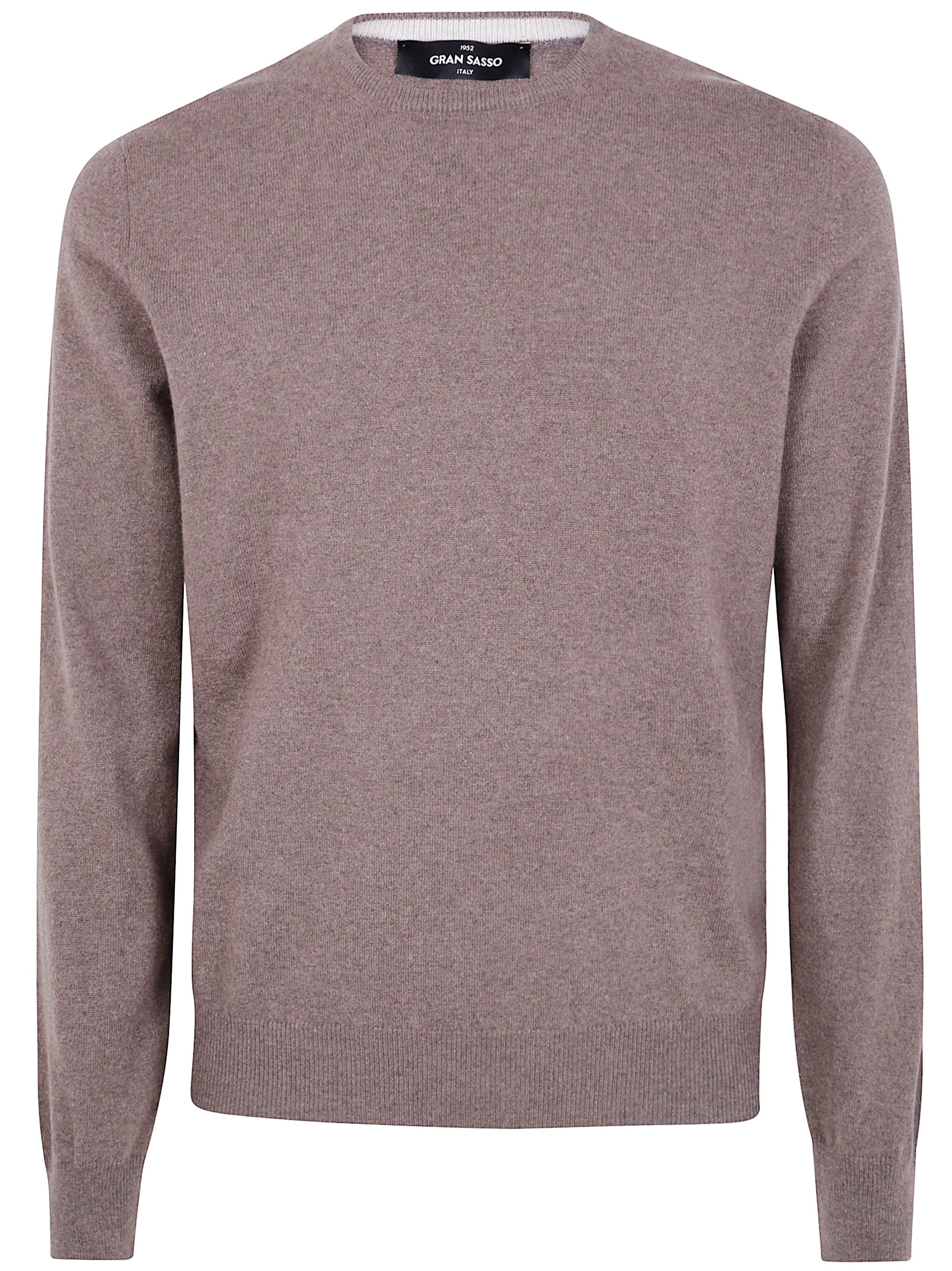 GRAN SASSO Round Neck Cashmere Sweater for Men