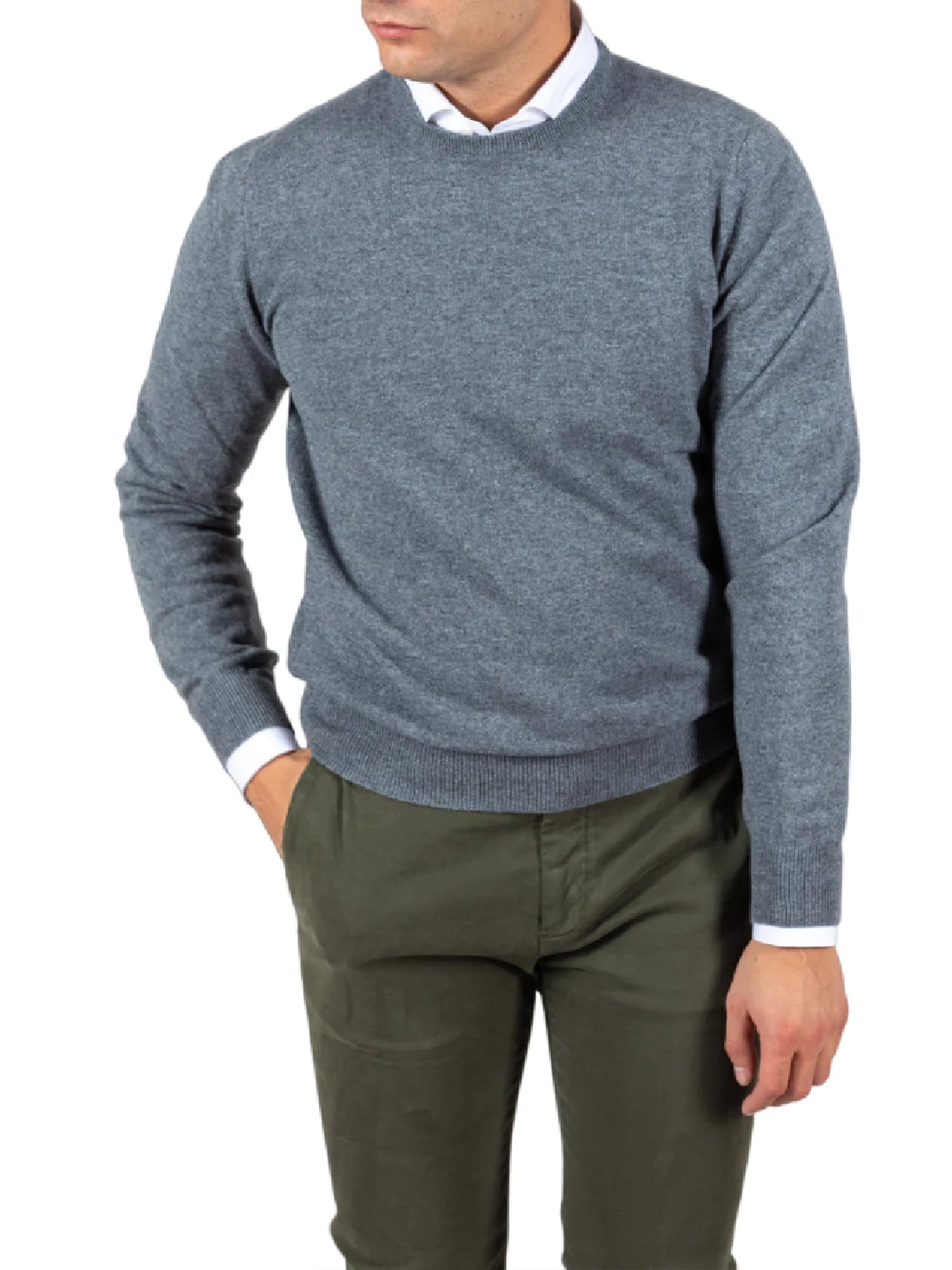 GRAN SASSO Wool Blend Paracollo Sweater for Men