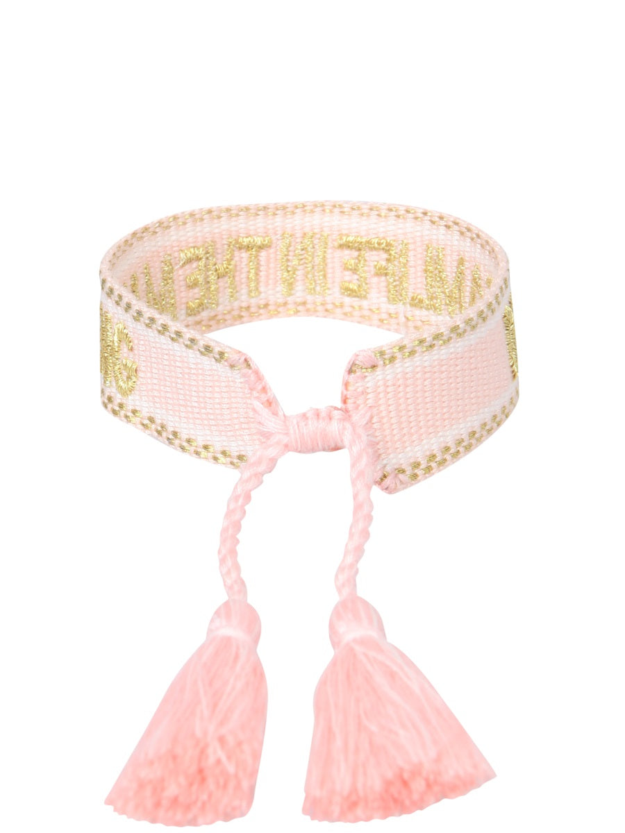 LABEL K Mini Braided Fabric Bracelet