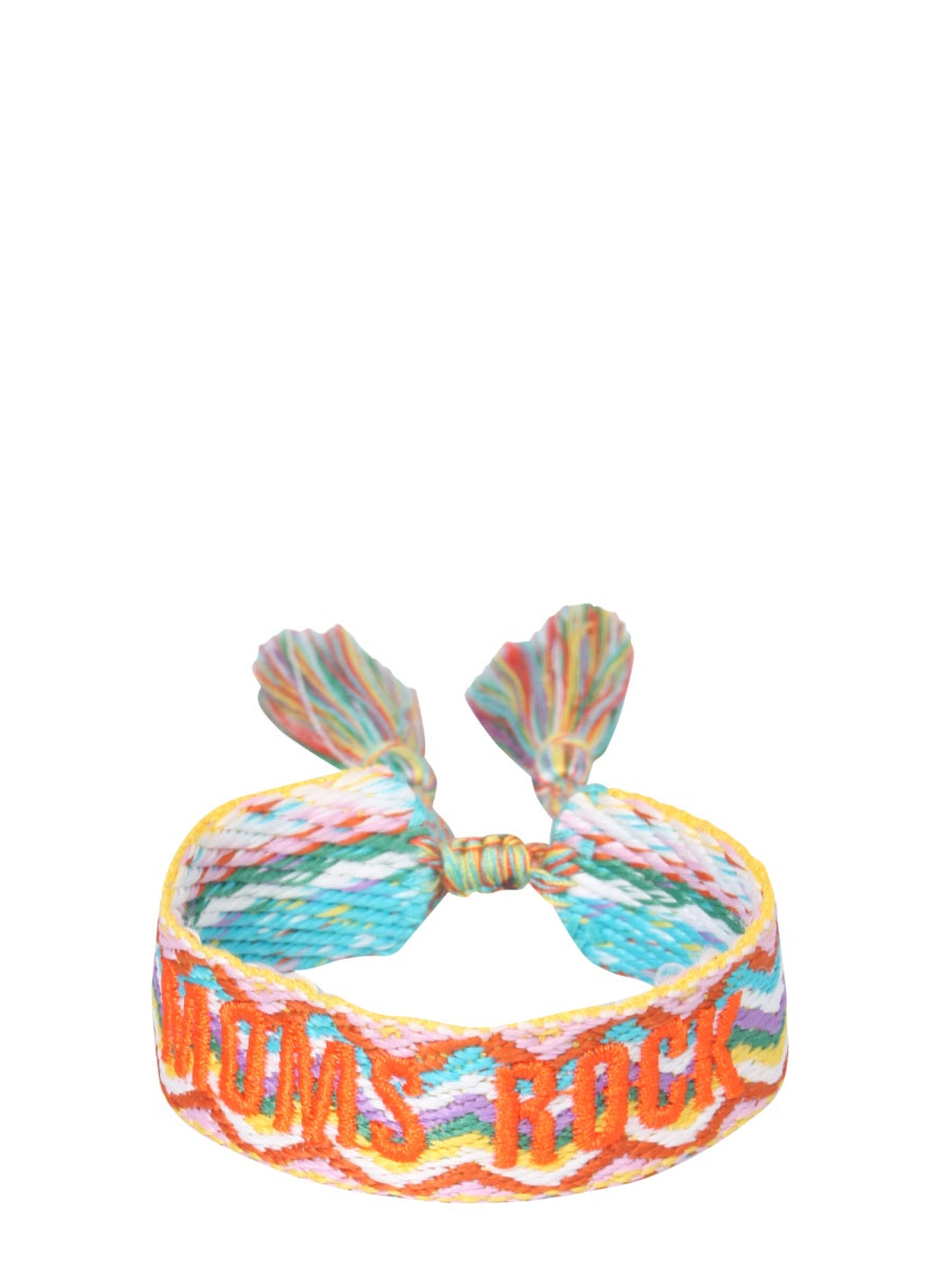 LABEL K Braided Fabric Bracelet - MOMS ROCK
