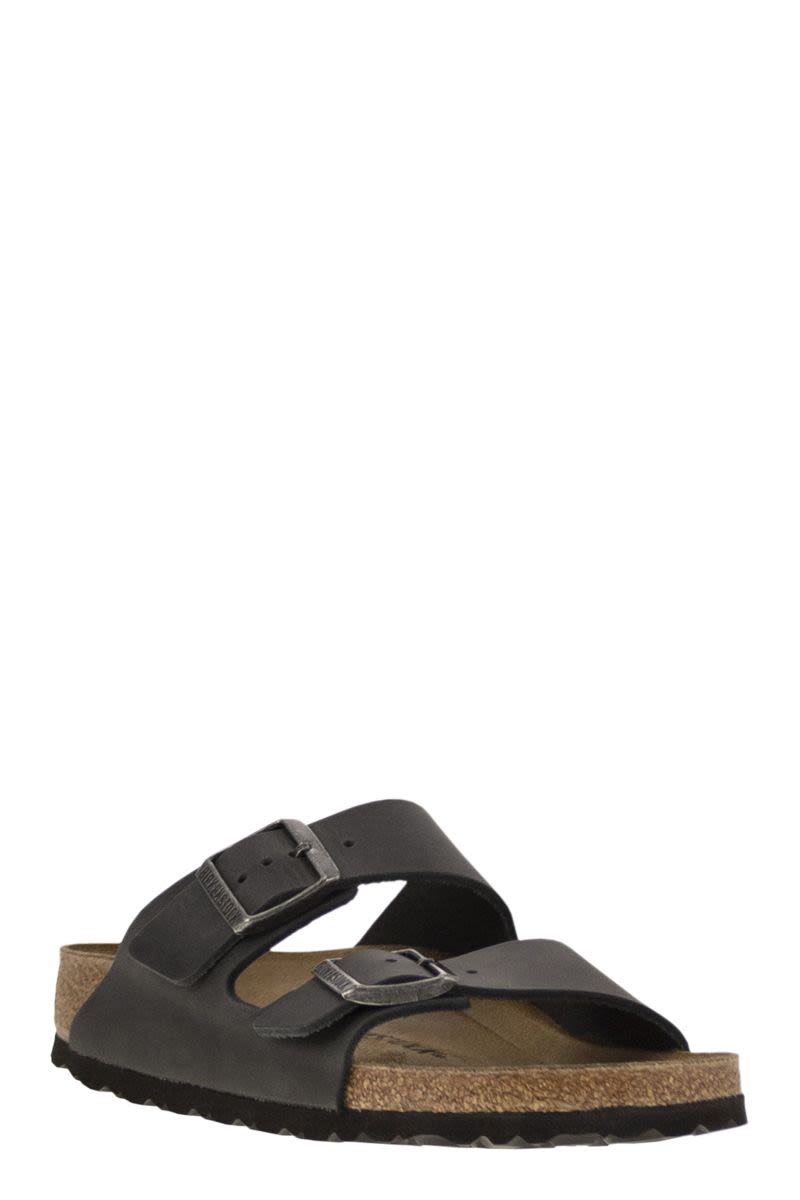 BIRKENSTOCK Arizona Leather Comfort Sandal - Narrow Fit