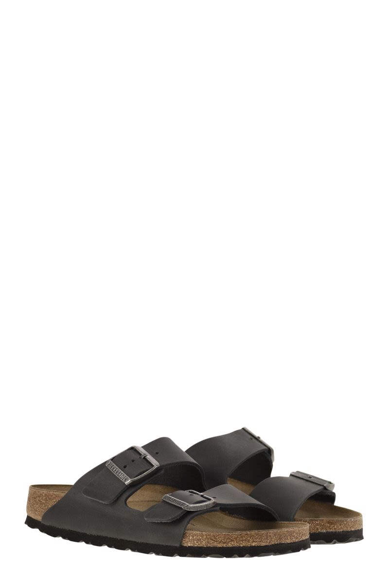 BIRKENSTOCK Arizona Leather Comfort Sandal - Narrow Fit