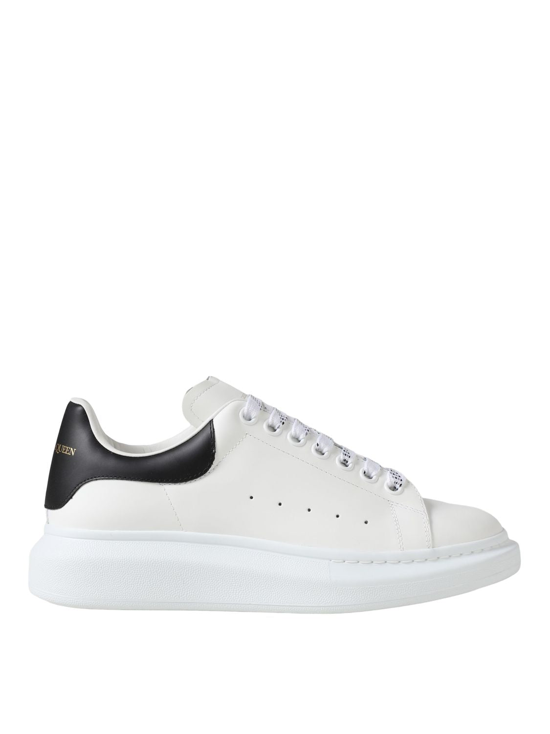 ALEXANDER MCQUEEN Men's Larry Leather Sneakers with Chunky Sole