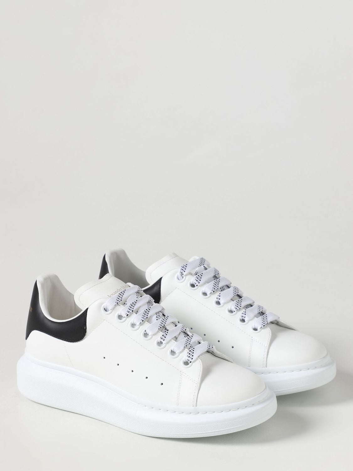 ALEXANDER MCQUEEN Men's Larry Leather Sneakers with Chunky Sole